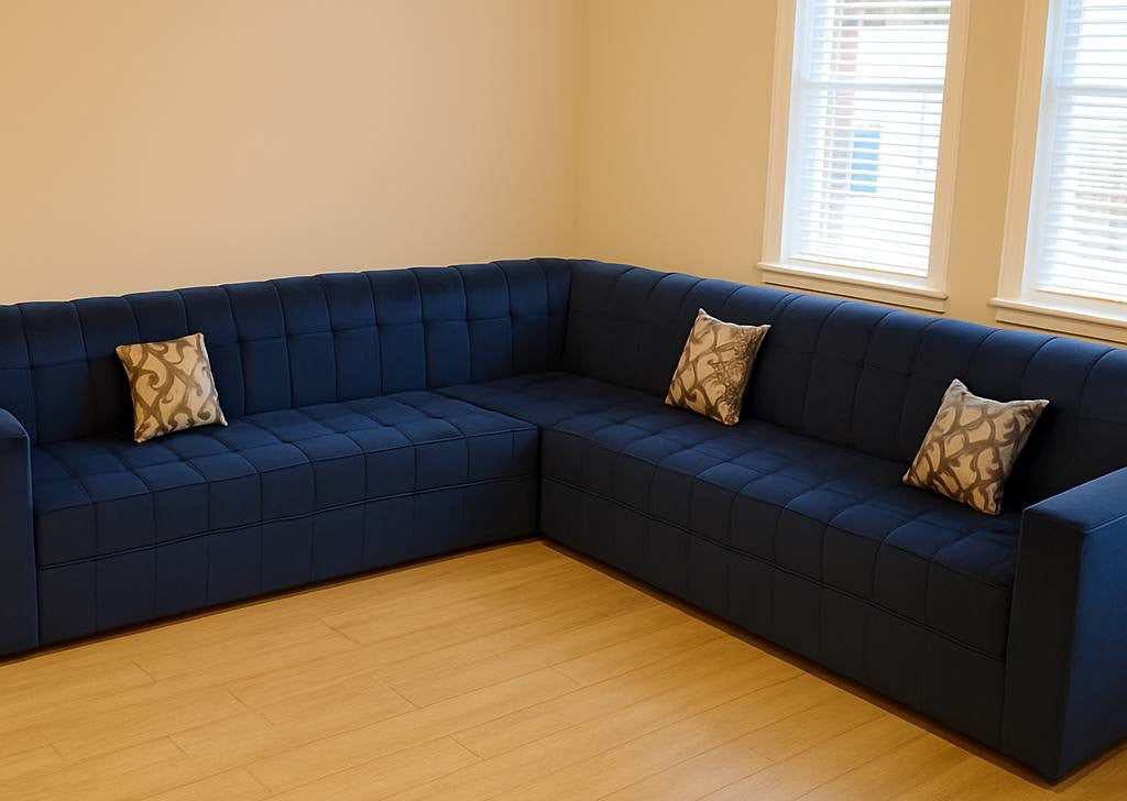 Premium L Shape Sofa (Navy Blue )